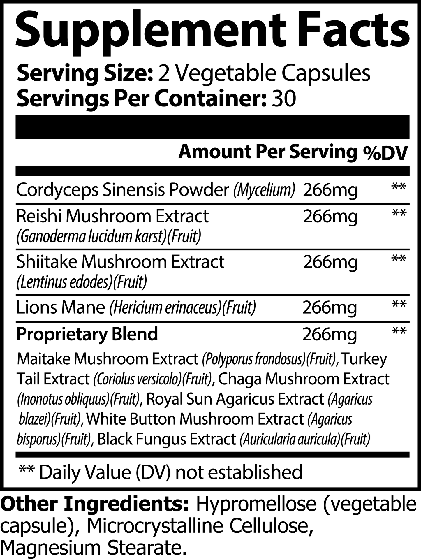mushroom complex 10 x