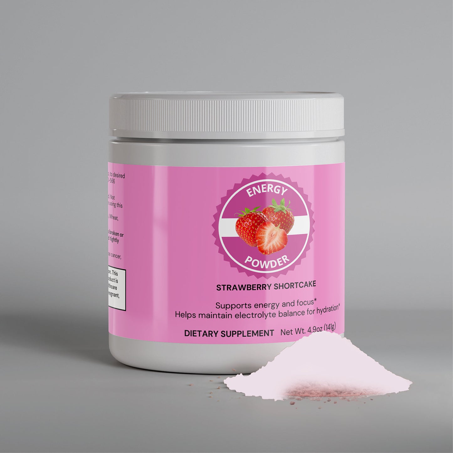 energy powder (strawberry shortcake)