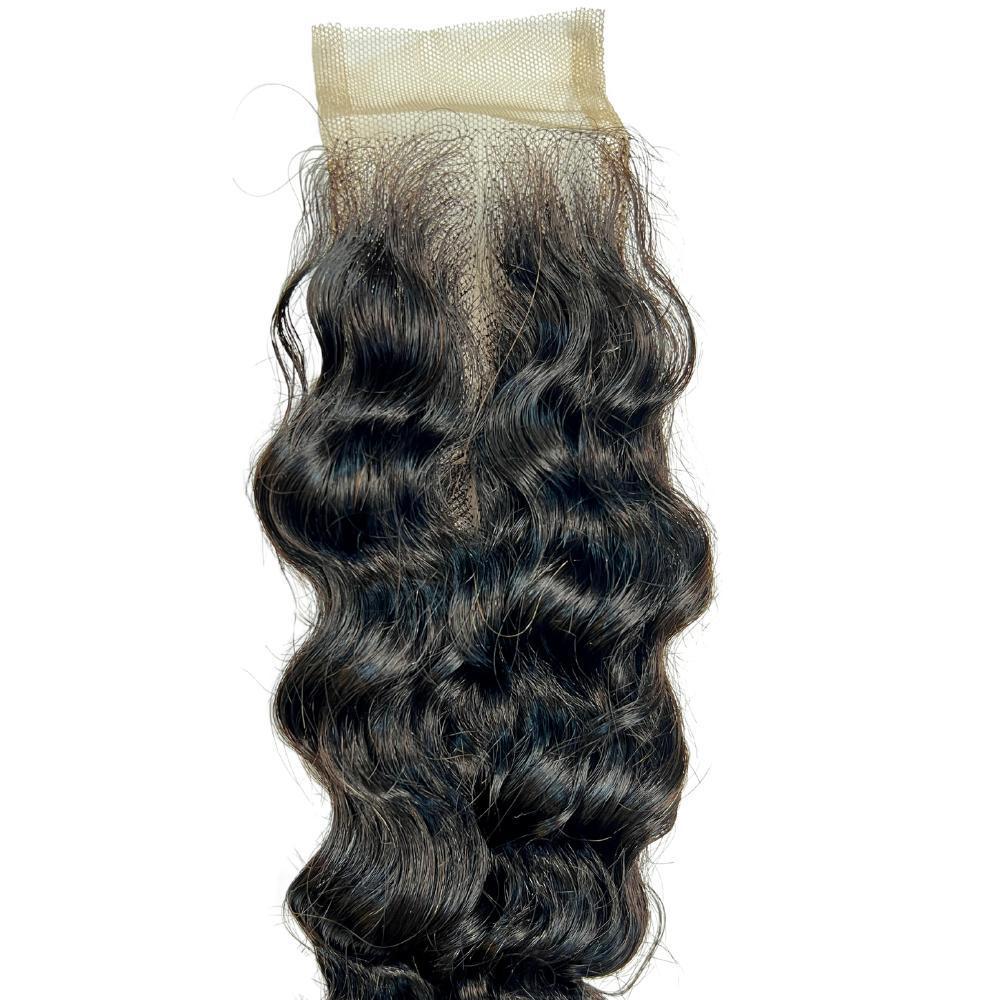 brazilian deep wave 2x6 transparent closure