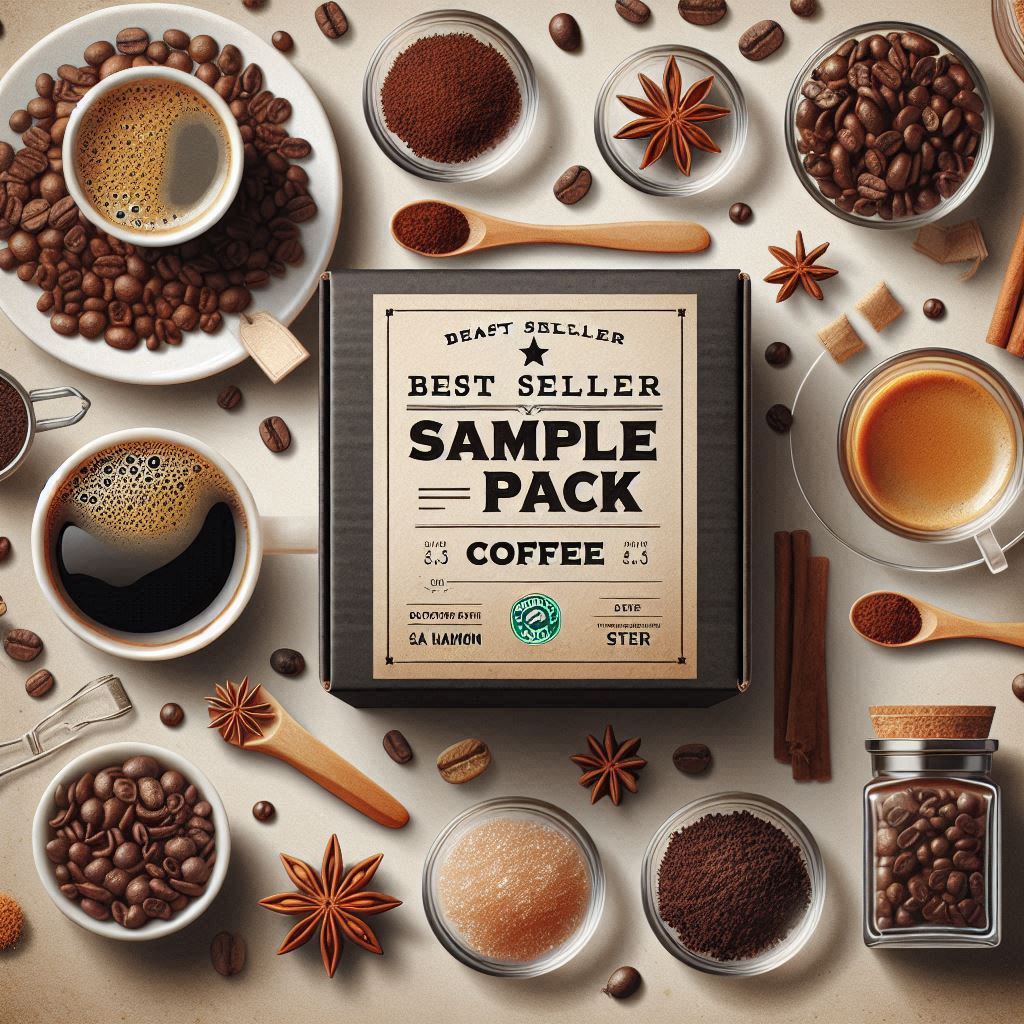 best sellers sample pack: 6bean, cowboy, breakfast, peru, mexico, bali